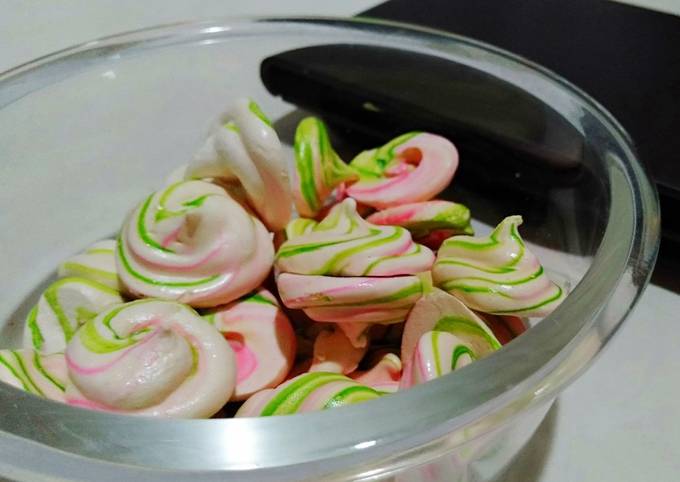 Resep Cookies Meringue Rainbow, Menggugah Selera