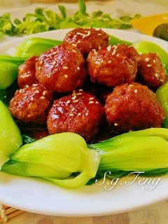 照燒肉丸子 的食譜成品照片