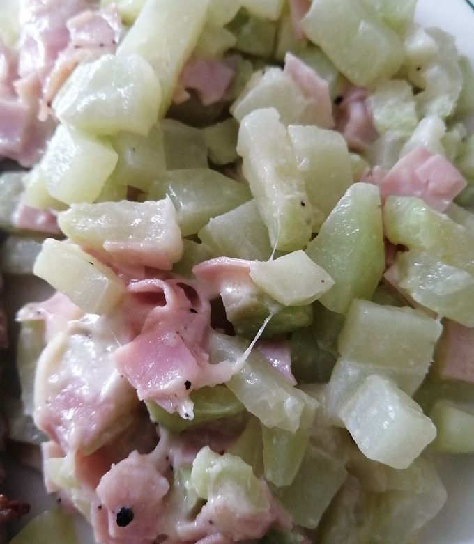Una foto de Chayotes con Crema