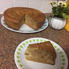 รูปของ Cake Zebra putih telur