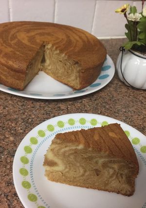 Foto resep Cake Zebra putih telur