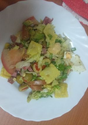 Foto principal de Ensalada de pasta estilo tres delicias