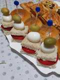 Mini club sandwich aux oeufs de caille 🐣
