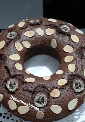 Foto resep Bolu pisang coklat almond 🍌🍌🍌