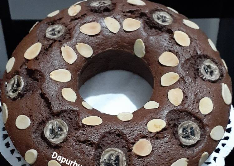 Bolu pisang coklat almond 🍌🍌🍌