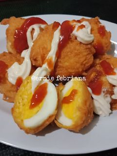 Foto resep Telur Rebus Goreng Keju