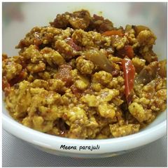 A picture of Paneer bhurji 😊😊😊.