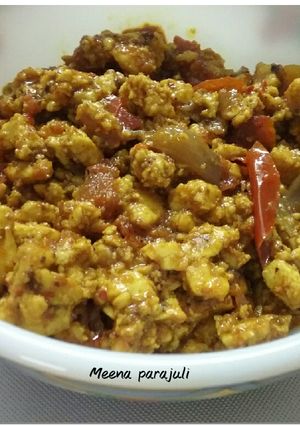 A picture of Paneer bhurji 😊😊😊.