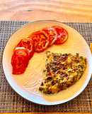 Tortilla de cebollín y atún
