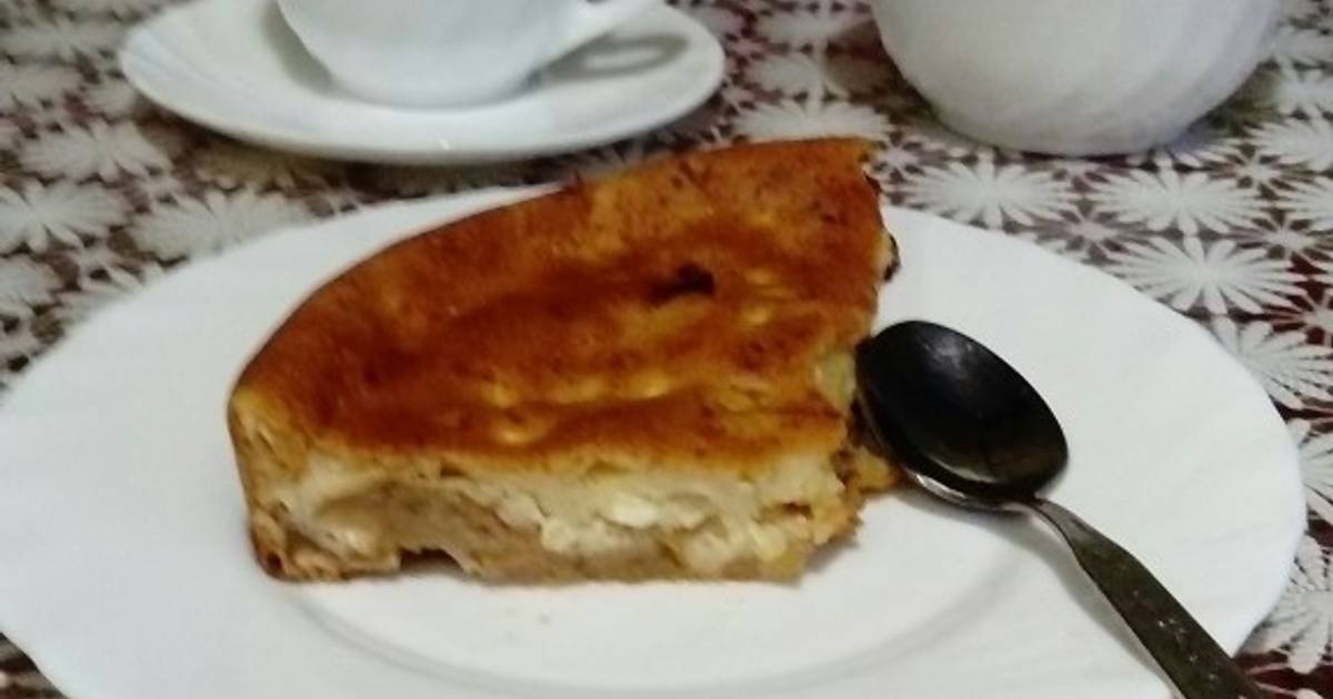 Пирог лакомка со сгущенкой и крахмалом