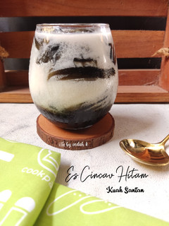 Foto resep Es Cincau Hitam Kuah Santan