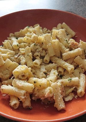 A picture of Fish Pasta Bake.