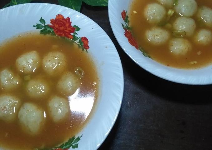 Ternyata ini loh! Cara gampang bikin Cilok kuah pedas poll dijamin nagih banget