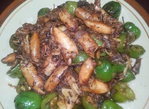 Foto resep Tumis asin cumi cabe gendot