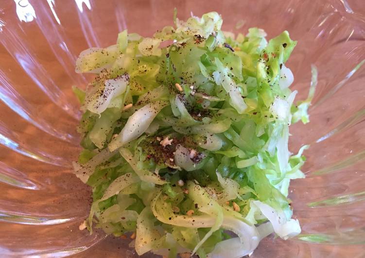 Super easy! Salted fresh cabbage キャベツの塩もみ