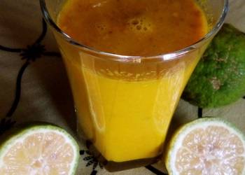 How to Make Perfect Turmeric Ginger and lemon juice