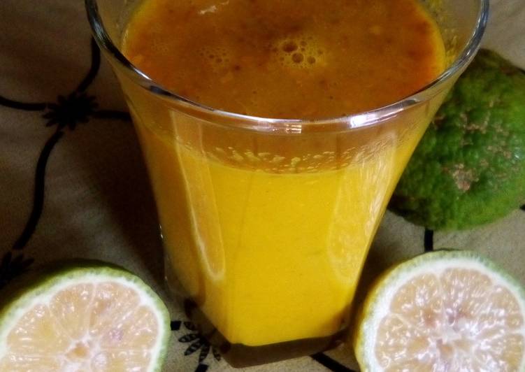 Steps to Prepare Homemade Turmeric Ginger and lemon juice