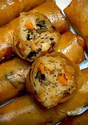 Hình của món Chả giò tôm thịt cá ngừ.