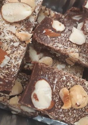 Φωτογραφία της συνταγής Coconut oil chocolate bars