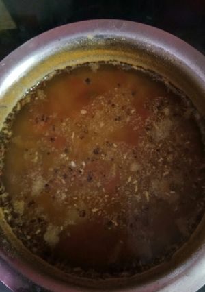 A picture of Moong dal Rasam.