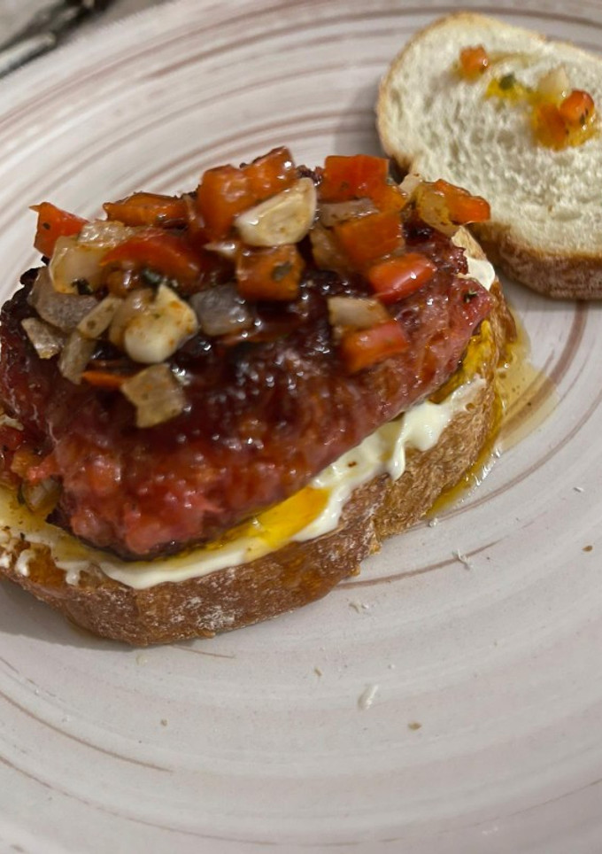 Una foto de Bocata criollo o choripan