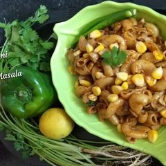A picture of Rava Macroni With Corn In Simple Masala.