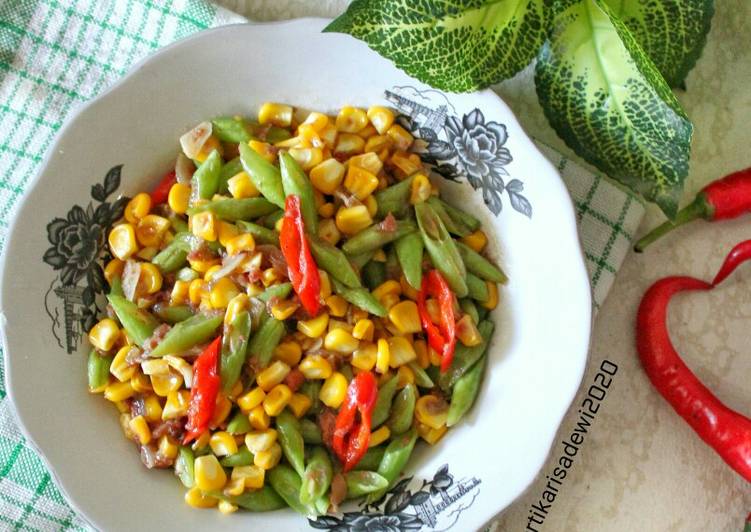 Resep 45. Tumis Buncis Jagung Kornet Lezat