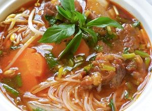 Hình của món Hủ tiếu bò kho.