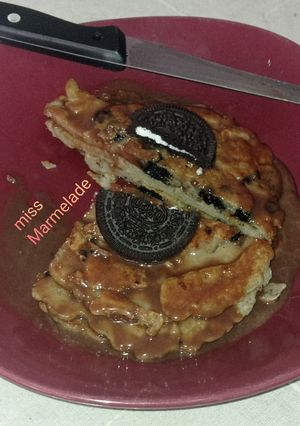 Φωτογραφία της συνταγής Pancakes με μπισκότα Oreo🥞