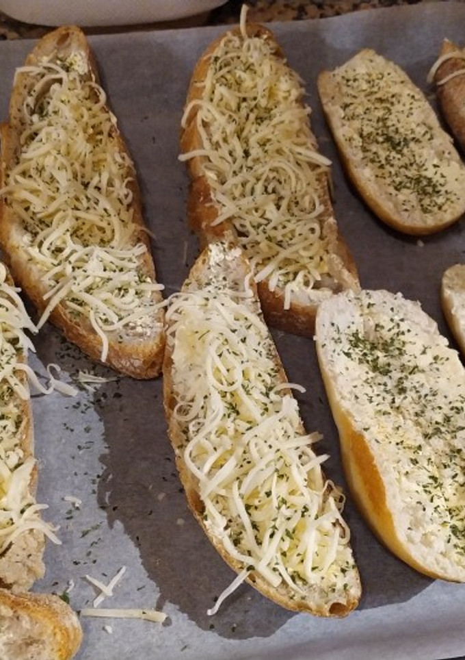 Una foto de Pan de ajo al estilo italiano