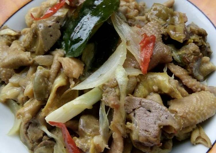 Resep Gongso Kulit &amp; Jerohan Ayam #dietKF, Sempurna
