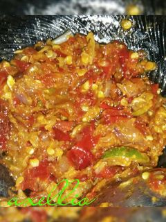 Foto resep Sambal terasi kulit jeruk