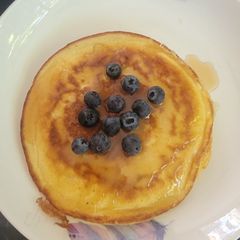 A picture of Golden Blueberry Pancakes.