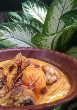 Foto resep Kare ayam tahu telur pedas