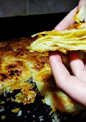 صورة لوصفة الفطير المشلتت المورق