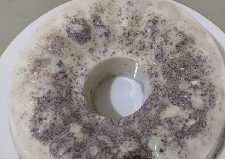 Recipe: Perfect Puding susu oreo