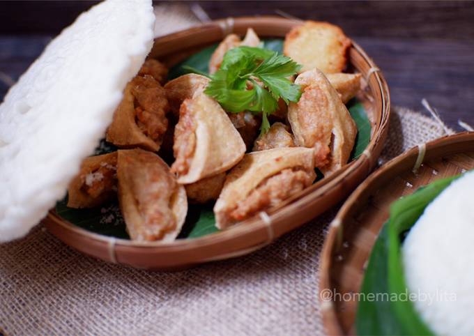 Anti Ribet, Buat Tahu isi ayam paling mudah dan kres kres #homemadebylita Untuk Pemula