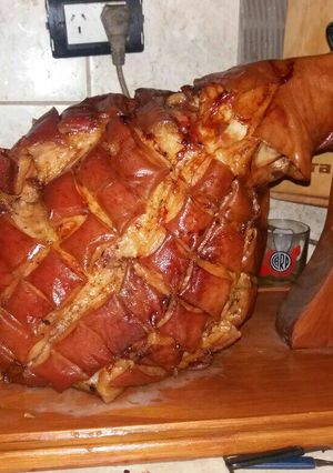 Una foto de Pata de cerdo al horno