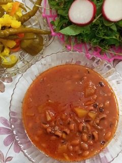 عکسی از دستور خوراک لوبیا چشم بلبلی یاسمن پز