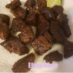 A picture of Chef Zee's Carne Frita (Dominican fried beef).