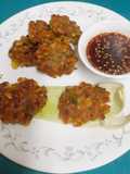 Crispy Korean Style Corn Fritters With Hot & Sour Dipping Sauce
