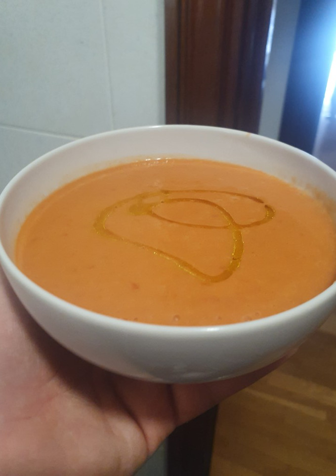 Una foto de Gazpacho casero
