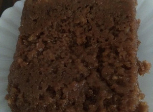 Una foto de Brownie en microondas