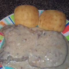 Baked Smothered Pork Chops A picture of Baked Smothered Pork Chops.