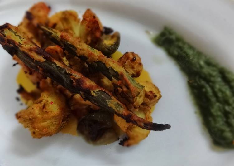 Recipe of Perfect Tandoori Cauliflower and Okhra