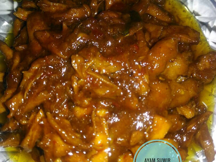 Bagaimana Menyiapkan Ayam suwir pedas manis 🐓🐔🐔🐔🐓, Enak Banget