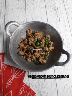 Foto resep Oseng oncom leunca kemangi