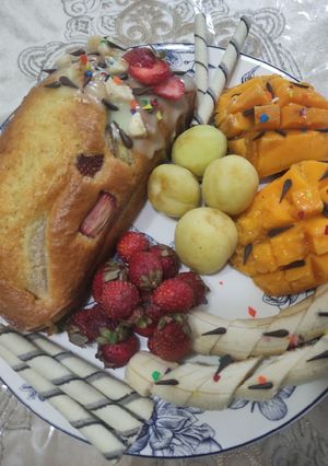 عکسی از دستور کیک صبحانه موزی