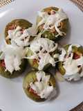 Calabacitas rellenas de jamón y tocino 🥓👩🏻‍🍳