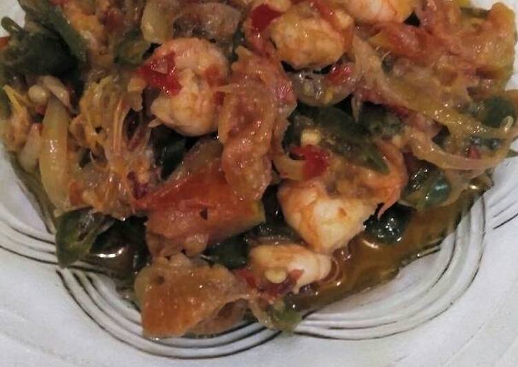 Resep Tumis Udang Cabe Ijo Anti Gagal